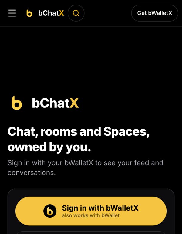 bchatx.com sign-in screen